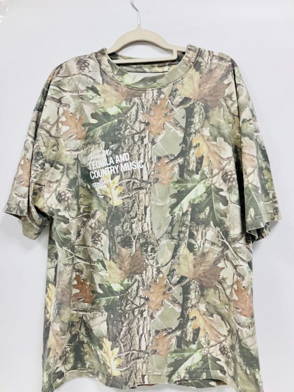 SUNDAYS Fashion Camo Print Short Sleeve T-Shirt Casual Sports Tee Top